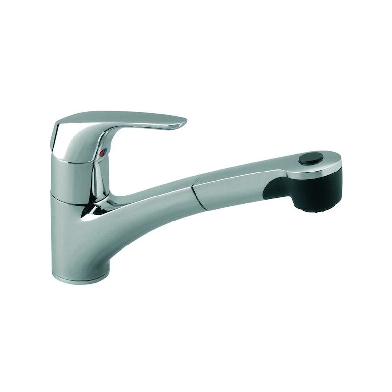 Ideal Standard - Mitigeur d'évier cerasprint avec douchette - Finition : chromé - Hauteur du bec : 182 mm - Longueur du bec : 220 mm - porcher