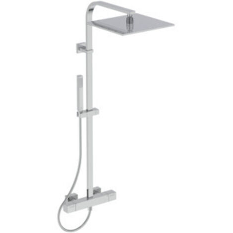 Ideal Standard Ceratherm C100 - Duschset mit Thermostat, 30x30 cm, Chrom A7542AA