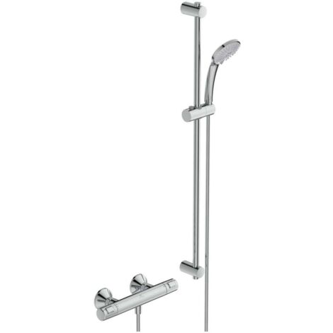 Ideal Standard CeraTherm - Conjunto de ducha T25 con termostato, 3 chorros, cromo A7204AA