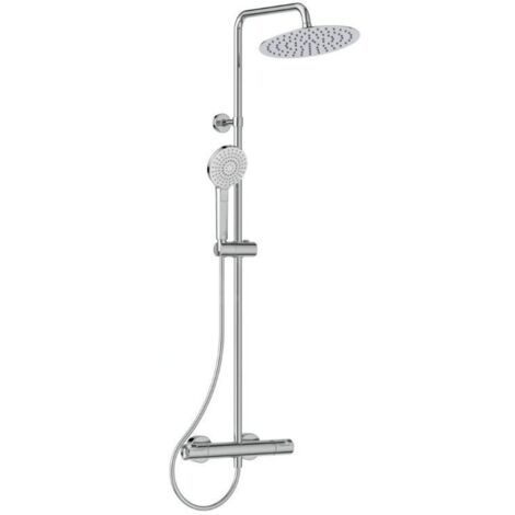 Ideal Standard CeraTherm - Ensemble de douche avec thermostat, diamètre 25 cm, 3 jets, chrome A7565AA