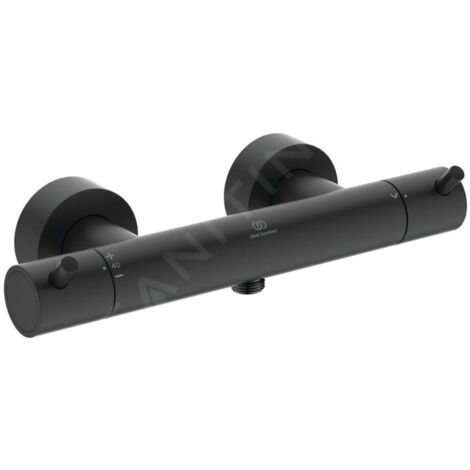 Ideal Standard CeraTherm - Mitigeur thermostatique de douche, noir soyeux A7587XG