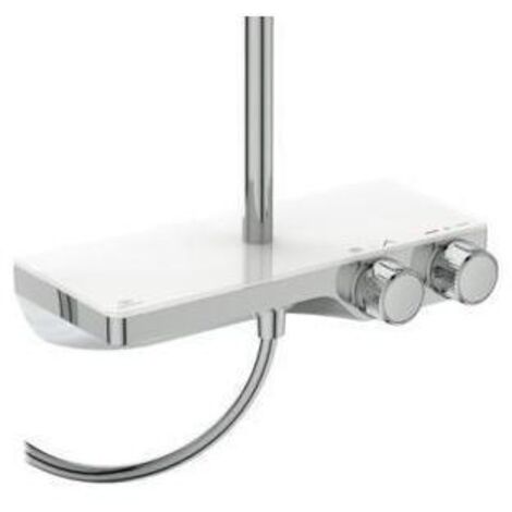 Ideal Standard Ceratherm S200 - Brauseset mit Thermostat, Durchmesser 25 cm, 3 Strahlarten, Chrom A7331AA