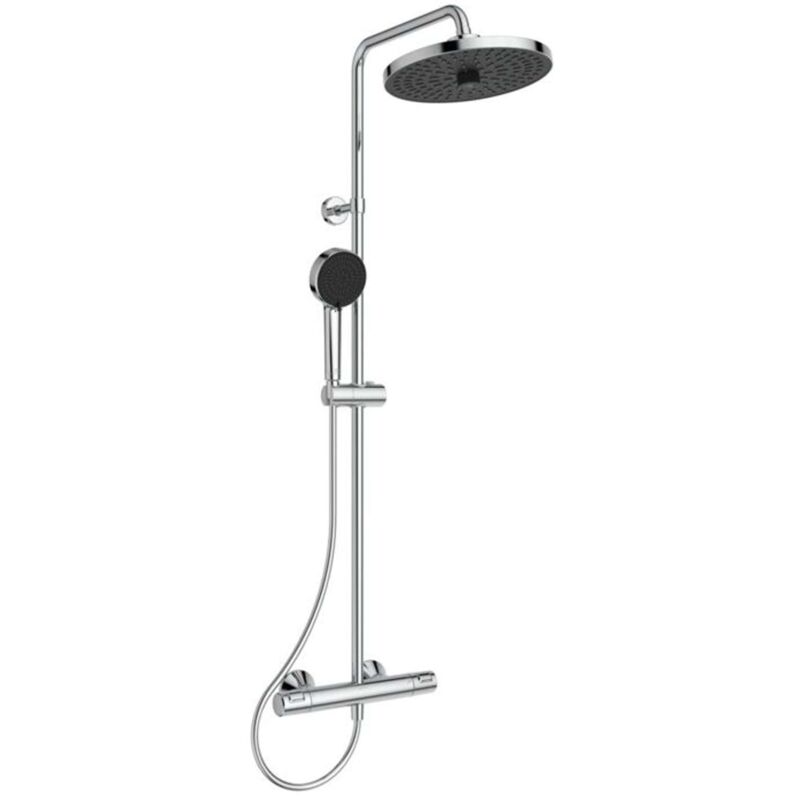 CeraTherm - Set de douche avec thermostat, diamètre 26 cm, 2 jets, chrome A7210AA - Ideal Standard