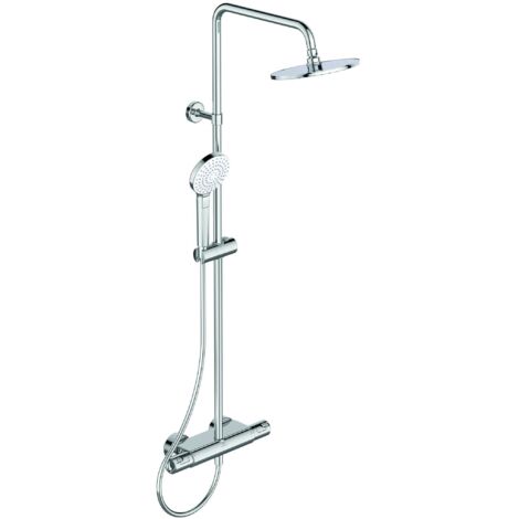 Ideal Standard CeraTherm - Set doccia T50 con termostato, 20 cm, 3 getti, cromo A7230AA