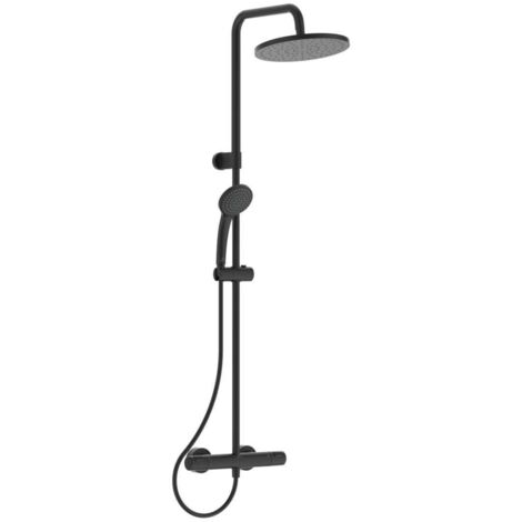 Ideal Standard - Ceratherm T25 Colonna Doccia con Termostatico Esterno, Nero Seta