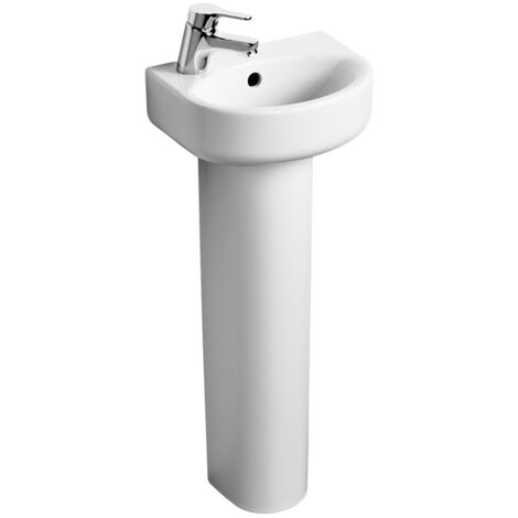 Ideal Standard Concept Arc Handrinse Basin and Full Pedestal Left Handed 350mm Wide