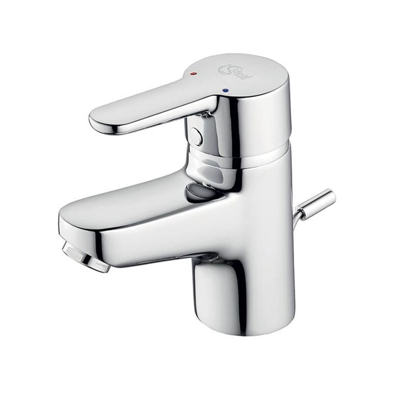 Concept Blue Small Basin Mixer Tap with Pop-Up Waste - Chrome - Ideal Standard