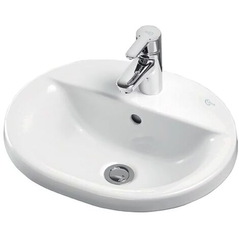 Ideal Standard Concept Oval Countertop Basin 550mm Wide 1 Tap Hole