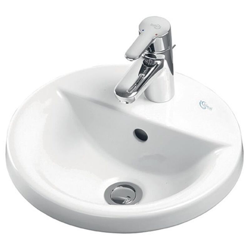 Concept Sphere Countertop Basin 480mm Wide 1 Tap Hole - Ideal Standard