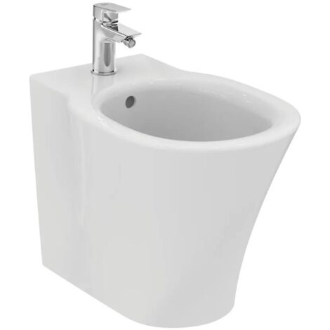 Ideal Standard Connect Air bidet a pavimento filo parete, con fissaggi nascosti, monoforo, colore bianco E018001