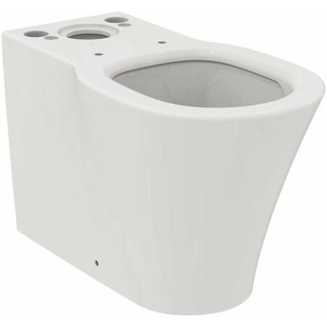 WC combiné au sol à fond creux CONNECT AIR AquaBlade 365 x 665 x 780 mm, sortie horizontale ve blanc IDEAL STANDARD