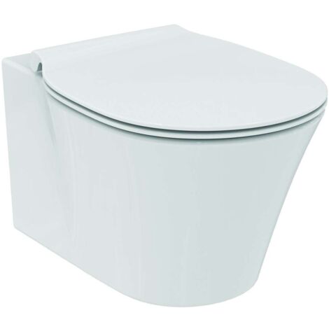 Ideal Standard Connect Air - Inodoro suspendido con asiento Softclose, AquaBlade, blanco E008701