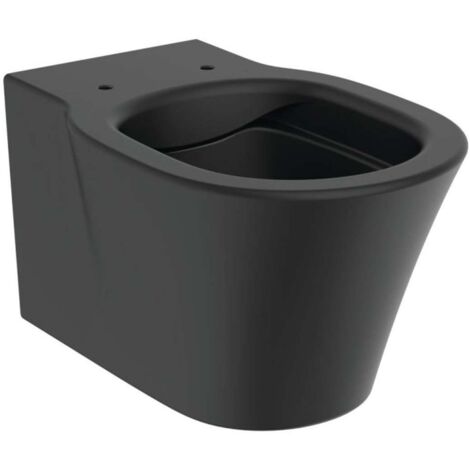 Ideal Standard Connect Air - Inodoro suspendido Rimless, negro E2288V3