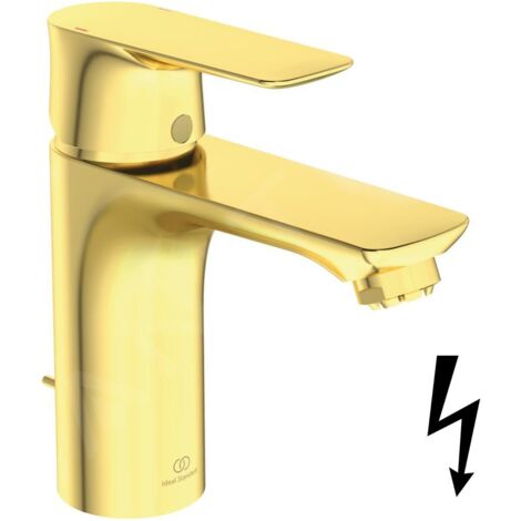 Ideal Standard Connect Air - Mitigeur de lavabo avec vidage, Brushed Gold A7022A2