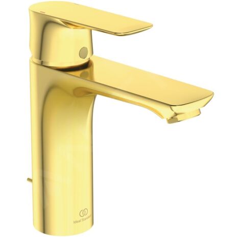 Ideal Standard Connect Air - Mitigeur de lavabo Grande avec vidage, Brushed Gold A7053A2