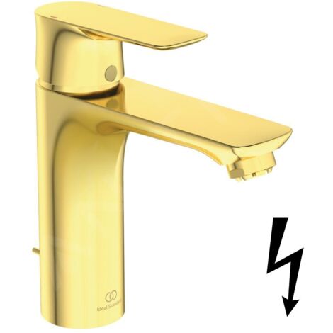 Ideal Standard Connect Air - Mitigeur de lavabo Grande avec vidage, Brushed Gold A7054A2