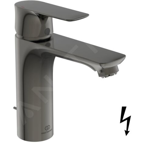 Ideal Standard Connect Air - Mitigeur de lavabo Grande avec vidage, Magnetic Grey A7054A5