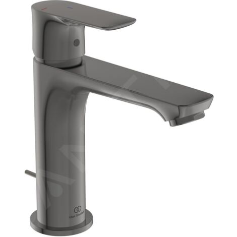 Ideal Standard Connect Air - Mitigeur de lavabo Grande Slim avec vidage, BlueStart, Magnetic Grey A7013A5