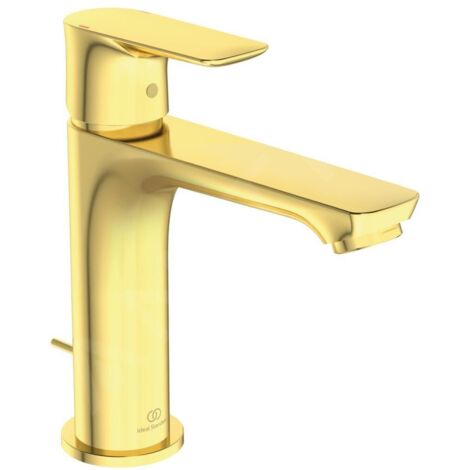 Ideal Standard Connect Air - Mitigeur de lavabo Grande Slim avec vidage, Brushed Gold A7012A2