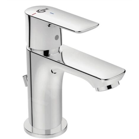 Ideal Standard Connect Air - Mitigeur de lavabo Piccolo Slim avec vidage, BlueStart, chrome A7017AA