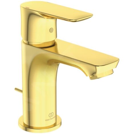 Ideal Standard Connect Air - Mitigeur de lavabo Piccolo Slim avec vidage, Brushed Gold A7014A2