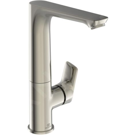 Ideal Standard Connect Air - Mitigeur de lavabo Slim avec bec orientable, Silver Storm A7023GN