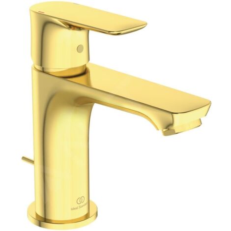 Ideal Standard Connect Air - Mitigeur de lavabo Slim avec vidage, Brushed Gold A7007A2
