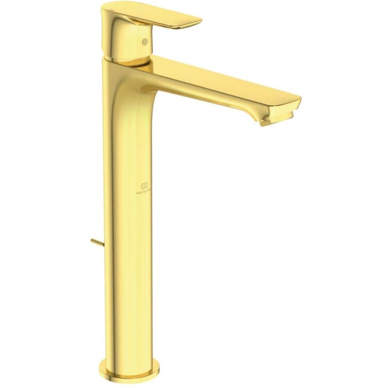 Ideal Standard - Connect Air - Mitigeur de lavabo Slim avec vidage, Brushed Gold A7025A2