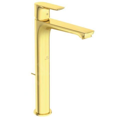 Ideal Standard Connect Air - Mitigeur de lavabo Slim avec vidage, Brushed Gold A7025A2