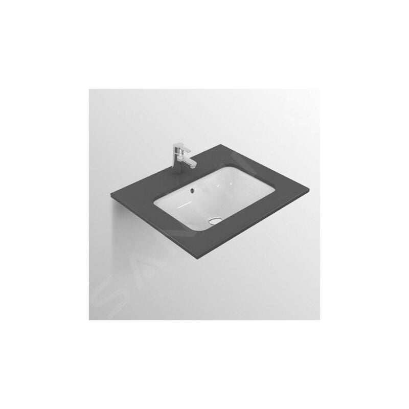 Connect - Lavabo pour installation sous plaque, 420x350 mm, avec déversoir, blanc E505601 - Ideal Standard