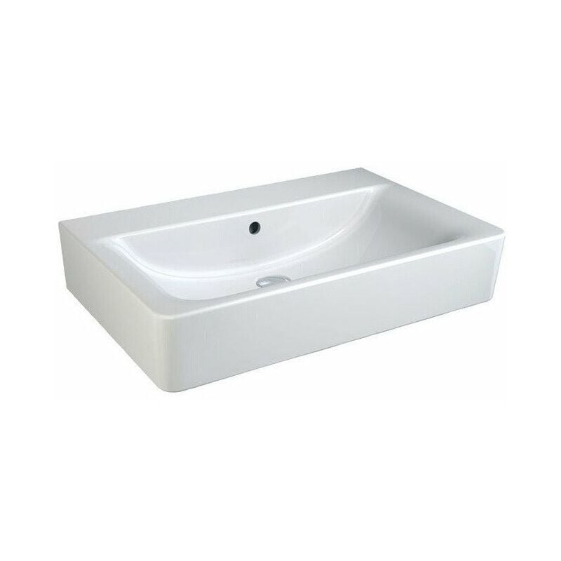 

Lavabo CONNECT CUBE sin orificio para grifería, con rebosadero 700 mm blanco IDEAL STANDARD