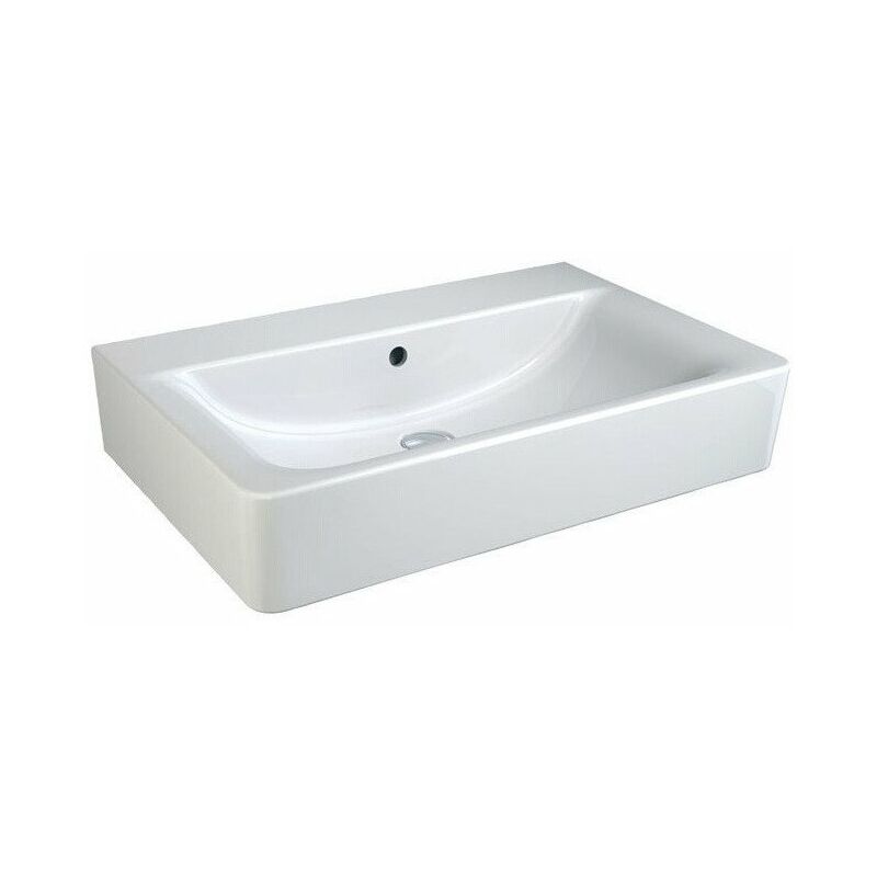 

Lavabo CONNECT CUBE sin orificio para grifería, con rebosadero 700 mm blanco IDEAL STANDARD