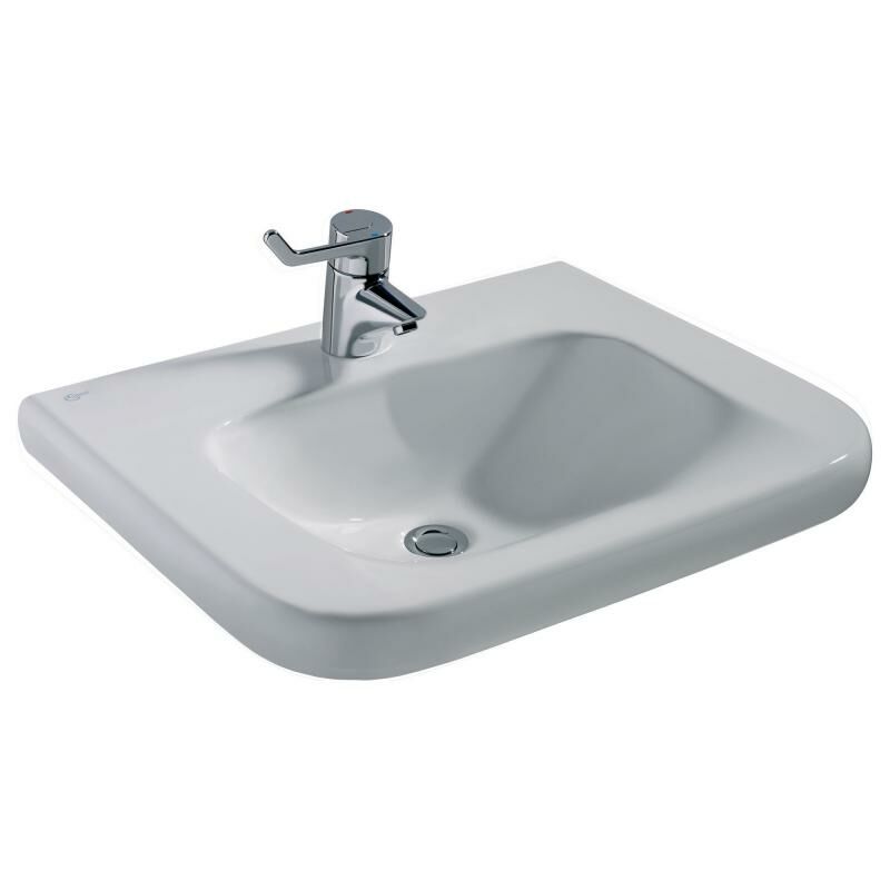 

Connect Freedom Lavabo de 600 mm, sin rebosadero, E5123, color: Blanco con Ideal Plus - E5123MA - Ideal Standard