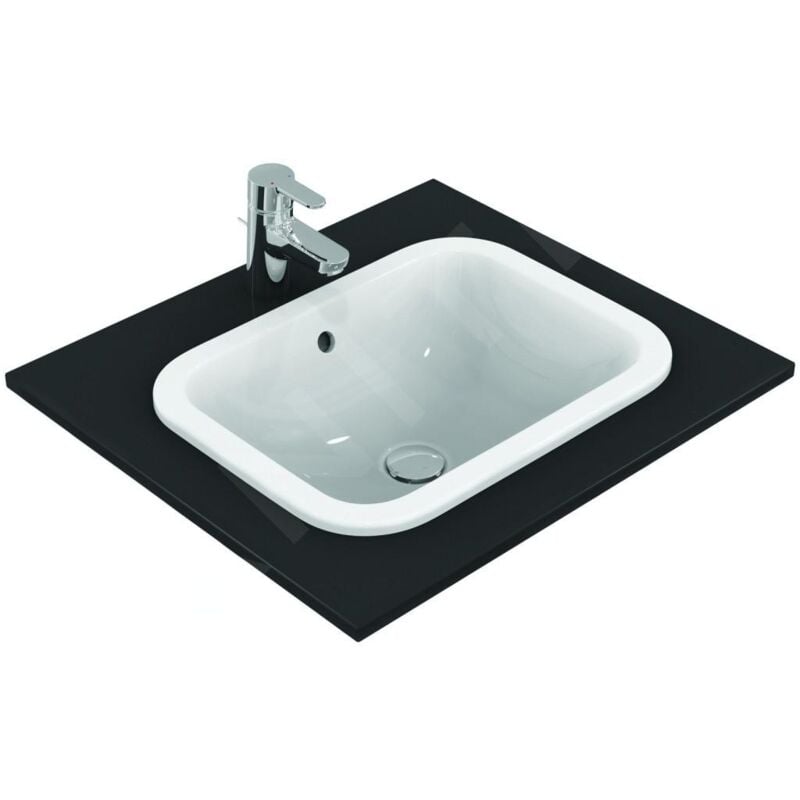 Connect - Lavabo encastré, 500x380 mm, avec déversoir, blanc E505701 - Ideal Standard