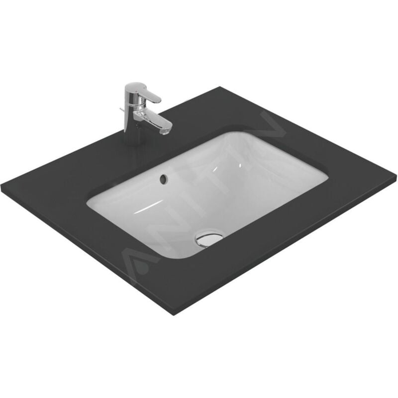 Connect - Lavabo pour installation sous plaque, 580x410 mm, avec déversoir, blanc E506101 - Ideal Standard