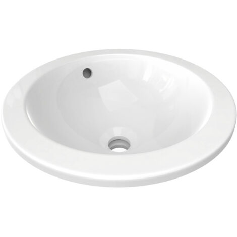 Ideal Standard Connect Lavabo à encastrer, rond, sans trou pour