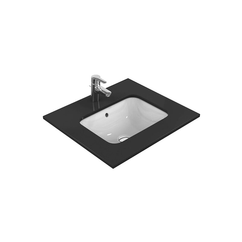 

Ideal Standard Connect Lavabo bajo encimera rectangular 580mm E5061, color: Blanco con Ideal Plus - E5061MA