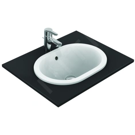 Ideal Standard Connect - Lavabo encastré, 480x350 mm, avec déversoir, blanc E504501