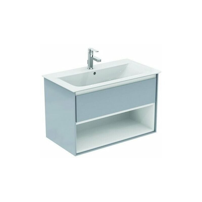 

Mueble de baño CONNECT AIR 800 x 440 x 517 mm blanco brillante / gris claro mate IDEAL STANDARD