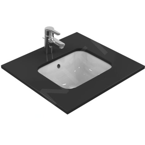Ideal Standard Connect - Vasque sous plan, 500x380 mm, avec trop-plein, Ideal Plus, blanc E5058MA