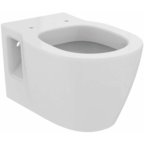WC Suspendu Rectangulaire Céramique blanc, Connect