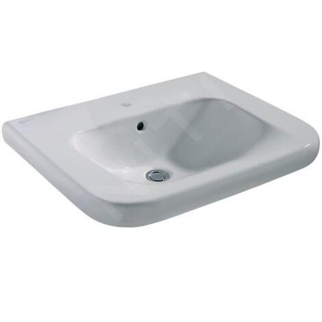 Ideal Standard Contour 21 - Lavabo adapté aux personnes à mobilité réduite 650x560 mm, 1 trou pour mitigeur, blanc V216801