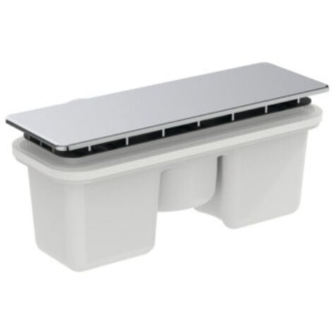 IDEAL STANDARD Desagüe y tapa rectangular Cromado para plato de ducha Ultra Flat New