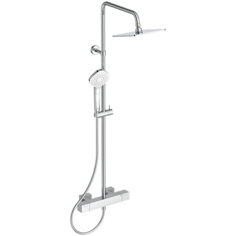 Ideal Standard Duschsystem Ceratherm T100 Square Brausestange rund Chrom