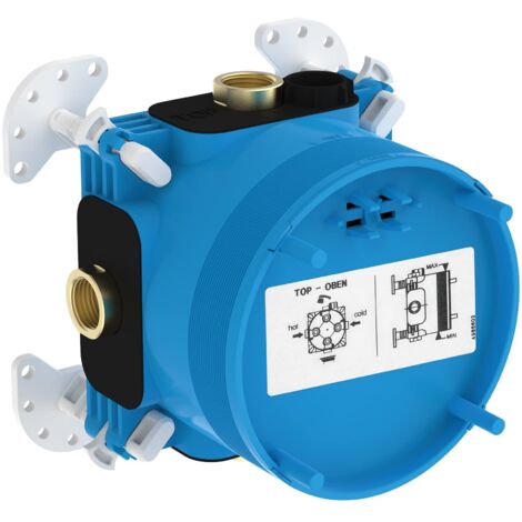 Ideal Standard - Easy-Box Corpo ad incasso per miscelatorI doccia e vasca/doccia termostatici individuali ed elettronici da incasso, Multicolore