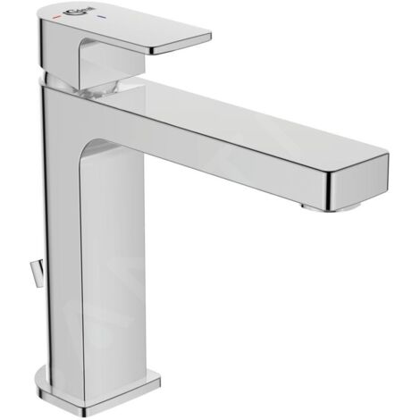 Ideal Standard Edge - Mitigeur de lavabo Grande Slim avec bonde, BlueStart, chrome A7107AA