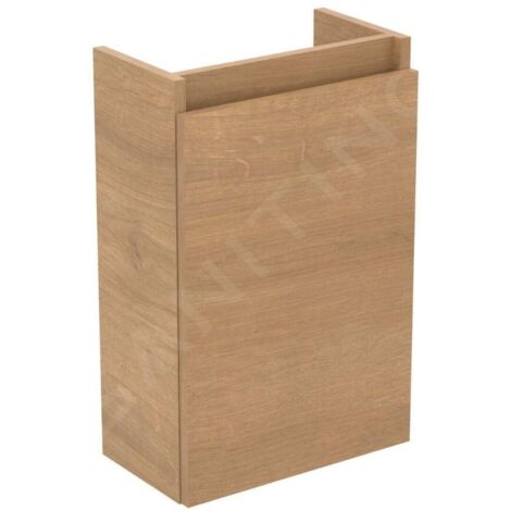 Ideal Standard Eurovit - Meuble-lavabo, 55x35x20 cm, 1 porte, charnières G/D, chêne R0271Y8