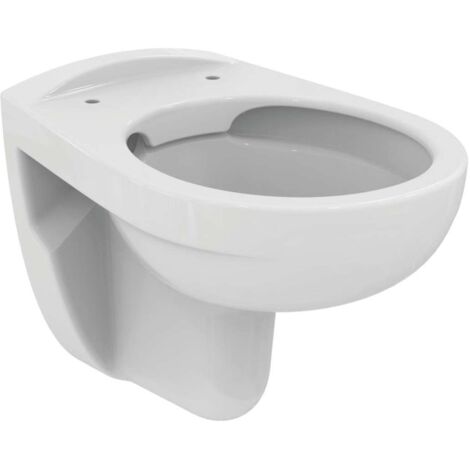 Ideal Standard Eurovit WC suspendu à chasse profonde sans bride 35.5x52cm blanc