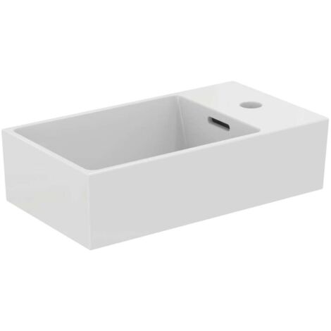 Ideal Standard Extra - Handwaschbecken 45x25 cm, mit Überlauf, Hahnloch, Weiß T373401