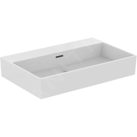 Ideal Standard Extra - Lavabo 700x450 mm, avec trop-plein, sans trou pour robinet, blanc T389301